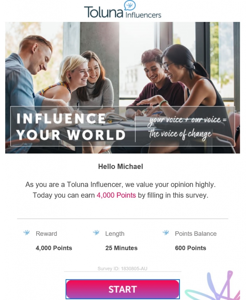 toluna survey invite email toluna invite survey email