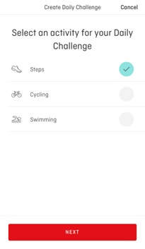 Qantas Wellbeing App daily challenge 1