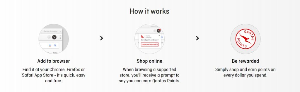 how the points prompter works at qantas shopping
