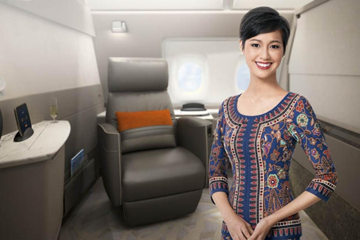 singapore cabin crew first class image