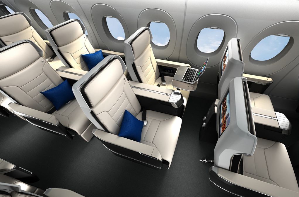 Safran model Z600, which is Airbus' standard business class seat of choice