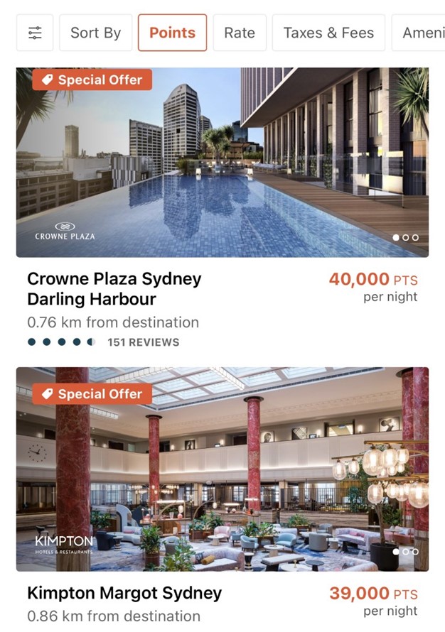 ihg one rewards sydney