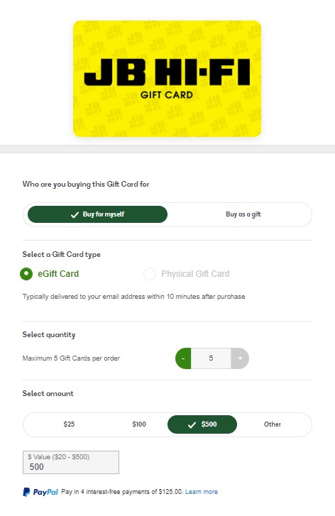 20x Everyday Rewards points on Apple gift cards @ Woolworths (16