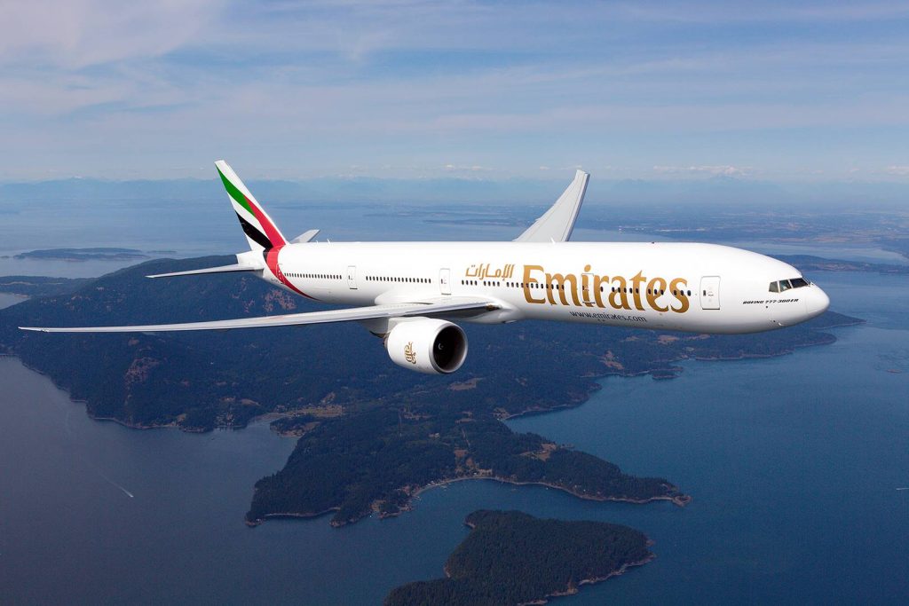 Emirates aircraft Boeing 777 300