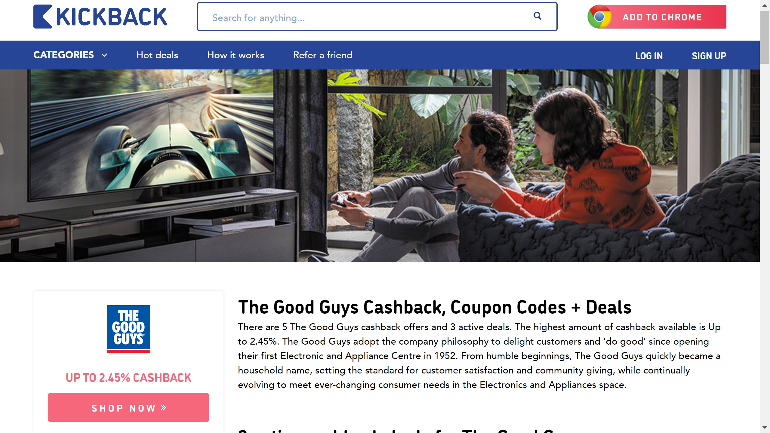 the good guys kickback The Champagne Mile