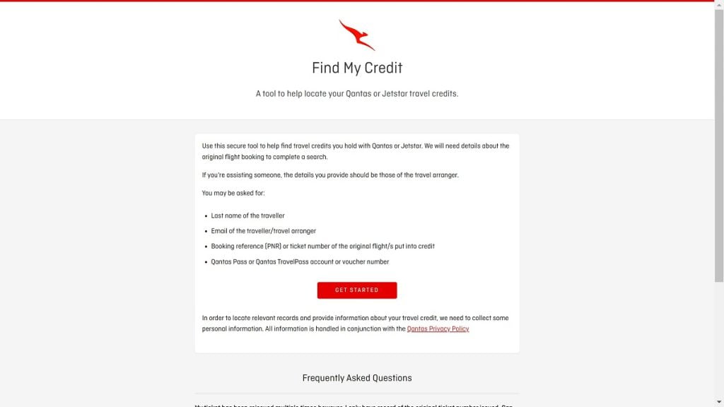 qantas travel exemption form