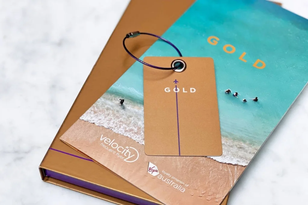 velocity gold card on table