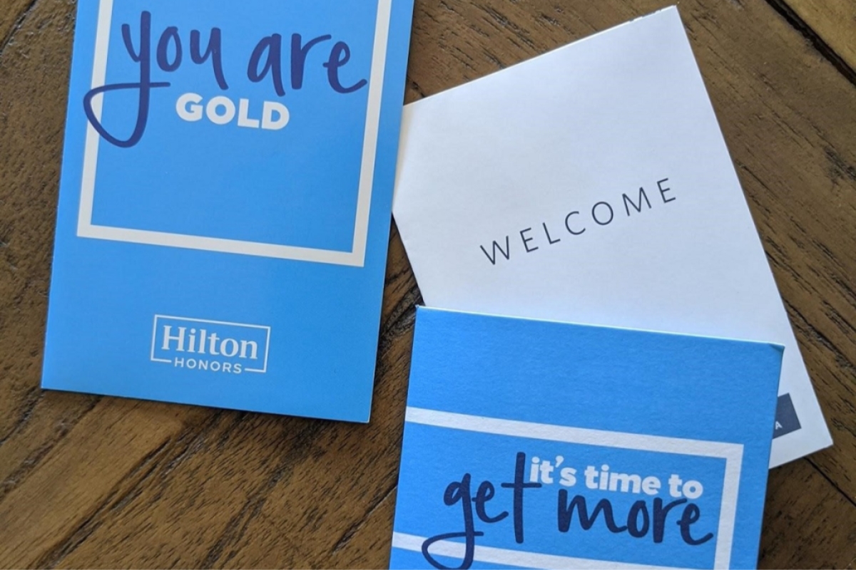 hilton honors gold membership pack