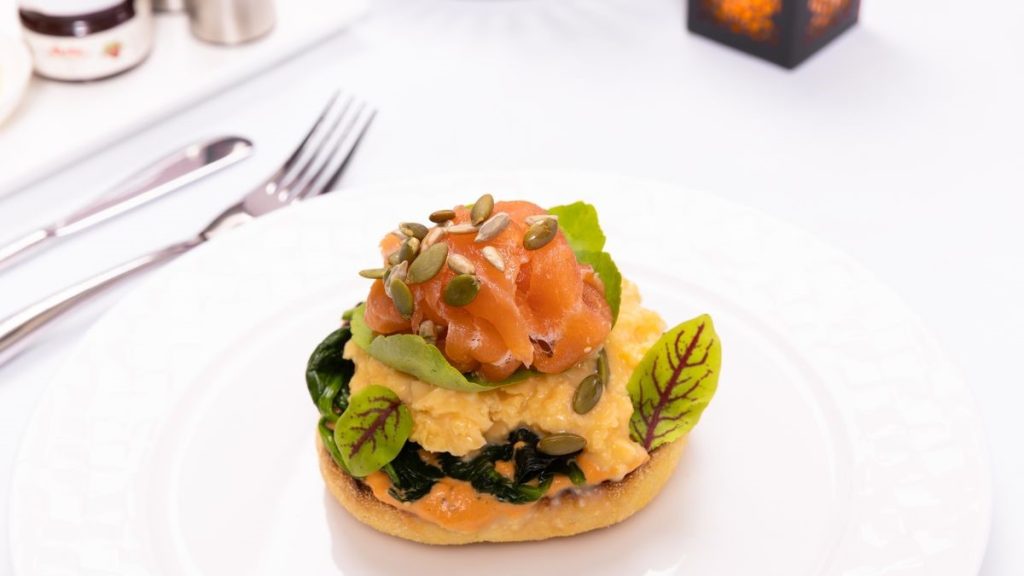 image-26 Tasmanian smokes salmon featured on Qatar Airways' new business class menu.