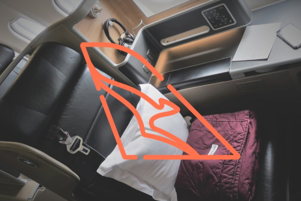 qantas logo over seat image qantas logo over seat