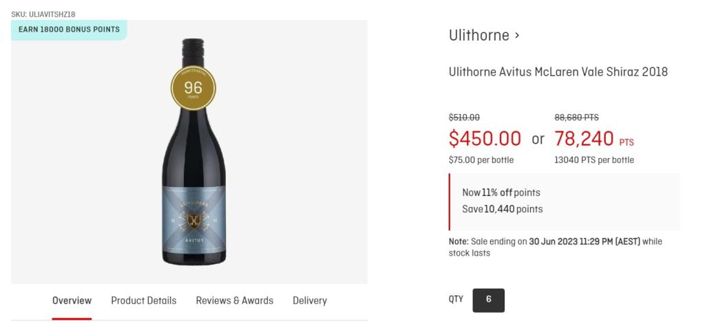 Buy Qantas Wine Sale