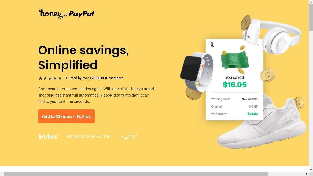 honey by paypal australia browser