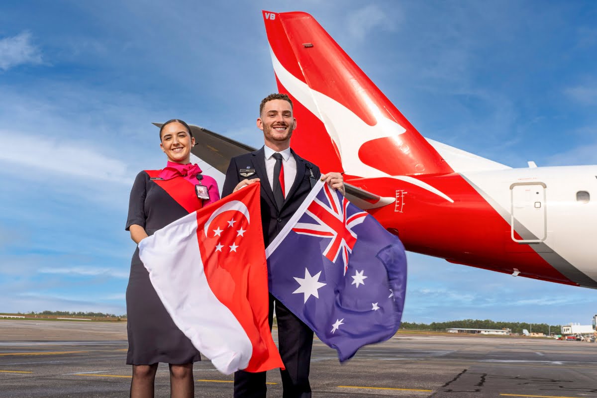 Qantas Darwin to Singapore service