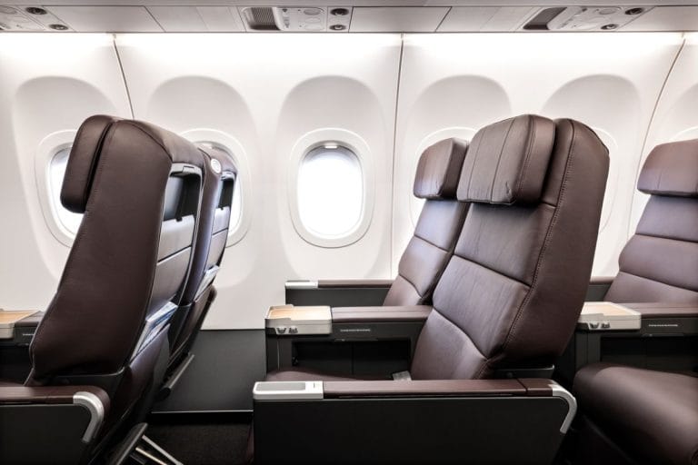 a321XLR CABIN 1 | The Champagne Mile | The Champagne Mile Qantas A321XLR cabin
