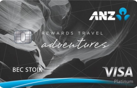 anz rewards travel adventures card